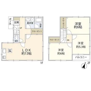 埼玉県川越市大字寺尾【一戸建】の間取り