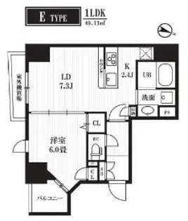 PEAKS神田【7階】の間取り