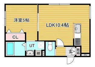 ヴィアルCity恵庭【2階】の間取り