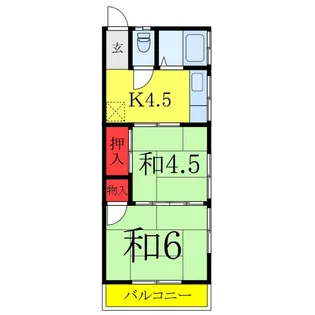 佐々木コーポ【2階】の間取り