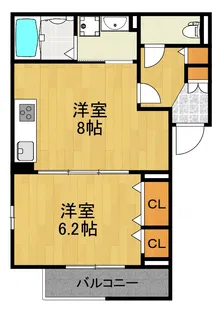 神奈川県川崎市幸区小倉1【アパート】の間取り