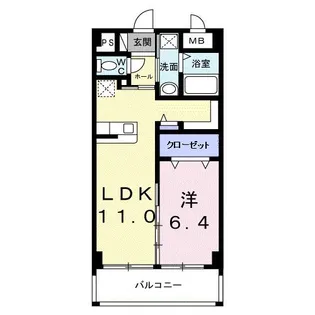 インテグラル我如古【2階】の間取り