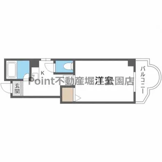 大阪府大阪市西区千代崎2【マンション】の間取り