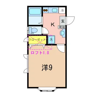 サイプレス【2階】の間取り