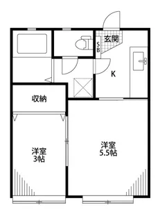 クレセントベル【2階】の間取り