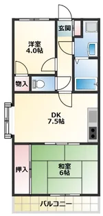 ふじみマンション【5階】の間取り