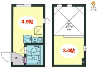 フロンティア星川【1階】の間取り
