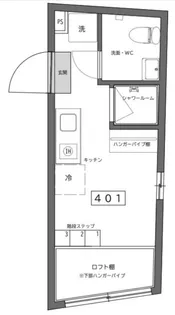 リバース大森【4階】の間取り