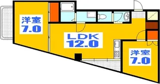 日経舟入南【4階】の間取り