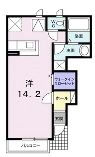 サニーコートパルE【1階】の間取り