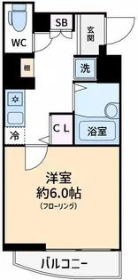 ジュエル京橋【6階】の間取り