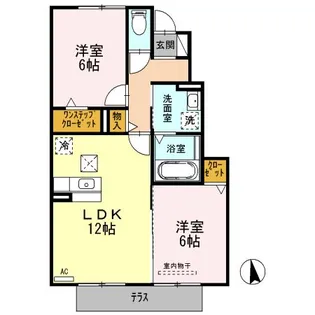 愛知県名古屋市守山区大森5【アパート】の間取り