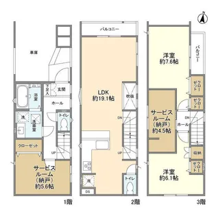 千葉県市川市相之川1【一戸建】の間取り