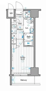ガーラ・シティ王子【7階】の間取り