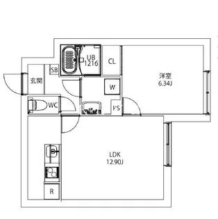 MAXIV CITY文京小石川【2階】の間取り