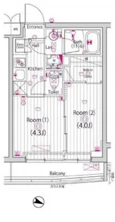 ガーラ練馬グランドステージ【4階】の間取り