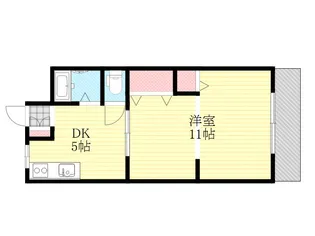 山尾第一マンション【2階】の間取り