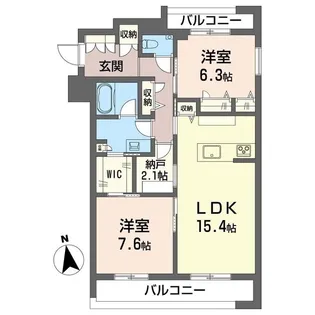 シエル モンティ【2階】の間取り
