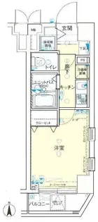 メインステージ恵比寿東【2階】の間取り