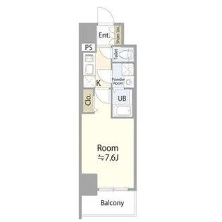 エスリード葵桜通り【6階】の間取り