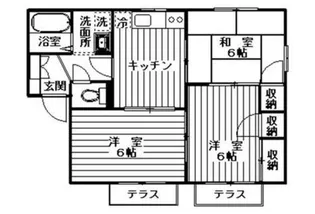 コーポラス東【2階】の間取り