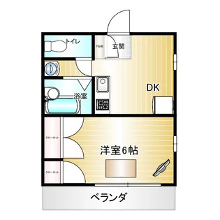 グレースコート24MK-H【2階】の間取り