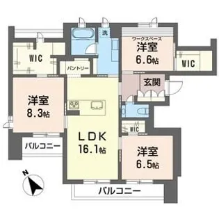エルフォナート【2階】の間取り
