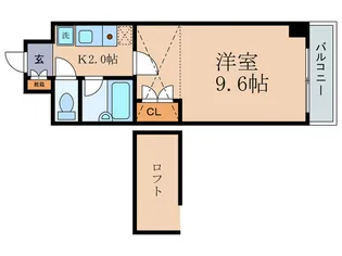 シャン・ド・フルール竹村【4階】の間取り