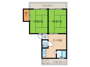 コーポサクセス【1階】の間取り
