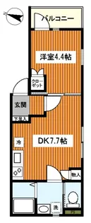 リーヴェルポート横浜南Alba【2階】の間取り