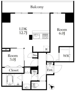 Casa Mariposa【2階】の間取り