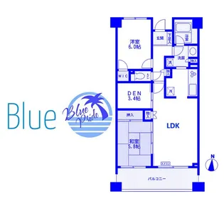 CASSIA横濱ガーデン山【5階】の間取り