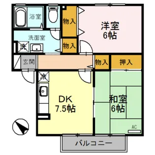 サンシャイニーひばり【2階】の間取り