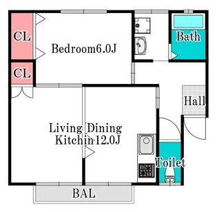 メゾン広谷【2階】の間取り