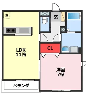 エクセルメゾン南流山【2階】の間取り