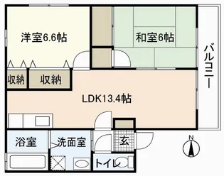 レユスィール三宅A【2階】の間取り