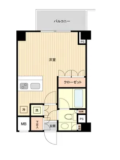 萩中イースト【3階】の間取り