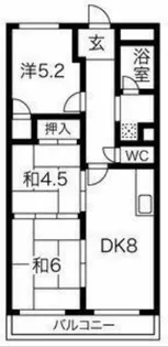 リゾティ英賀保【3階】の間取り