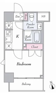 スカイコートルーベンス西早稲田【8階】の間取り