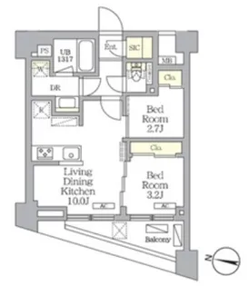 NOGATA RESIDENCE【3階】の間取り