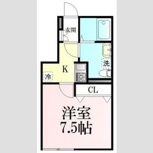 BAU黒松ウエスト【1階】の間取り