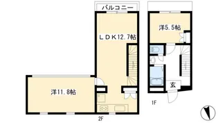 マナーハウス【1階】の間取り