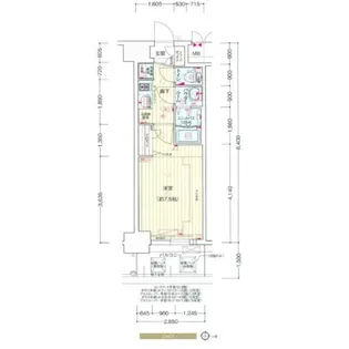 プレサンス堺筋本町センティス【4階】の間取り