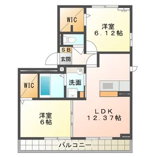 ウィルモアグッドラックVI【2階】の間取り