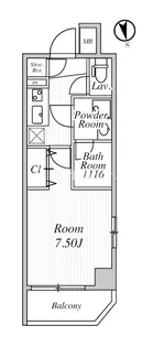WING TERRACE 大鳥居【1階】の間取り