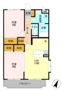 CFハイツ VI【3階】の間取り