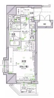 パレステュディオ五反田STATION FRONT【9階】の間取り