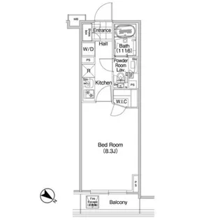 コンフォリア蒲田【11階】の間取り