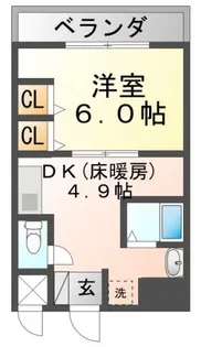 第18関根マンション【8階】の間取り