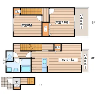 グラン コート泉の間取り